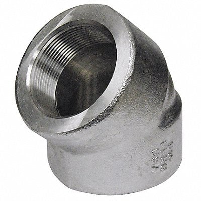 45 Elbow 304/304L SS 1 1/2 in FNPT MPN:3000300312