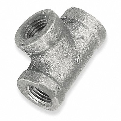 Tee Malleable Iron 2 1/2 x 2 1/2 x 1 in MPN:510-995BC