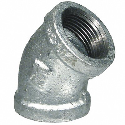 45 Elbow Malleable Iron 1 1/2 in MPN:5P837