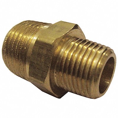 Hex Reducing Nipple Brass 3/8 x 1/8 in MPN:6AZF0