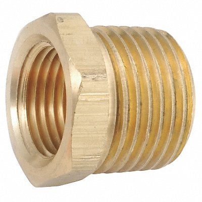 Hex Bushing Brass 3/8 x 1/8 in NPT MPN:706110-0602