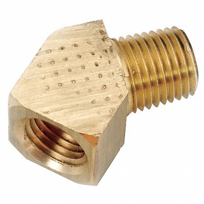 45 Extruded Street Elbow Brass 1/4 in MPN:706124-04