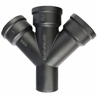 Double Wye Cast Iron 3 in Socket Black MPN:SVFDWY30