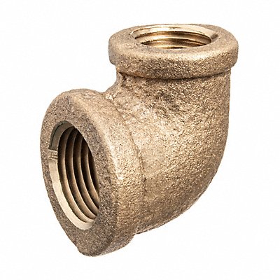 90 Elbow Reducer Brass 1 x 1/2 in MPN:ZUSA-PF-10392