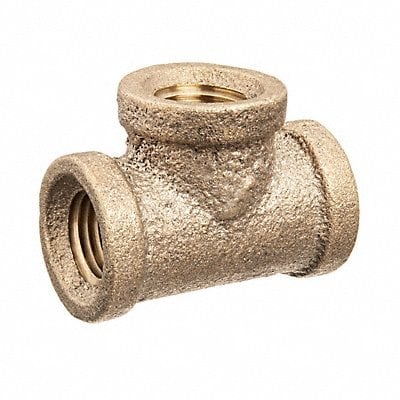 Tee Brass 4 in Pipe Size Female NPT MPN:ZUSA-PF-10448