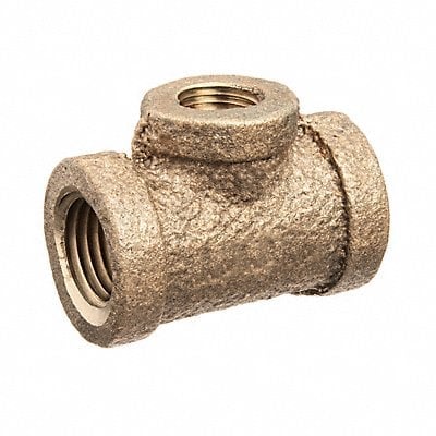 Tee Brass 1 1/4 x 3/4 x 1 1/4 in FNPT MPN:ZUSA-PF-10477