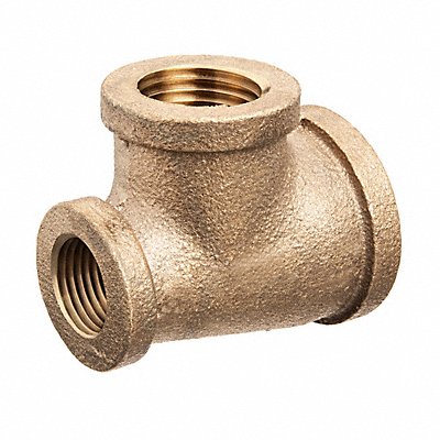 Dual Reducing Tee Brass 1 x 1/2 x 3/4 in MPN:ZUSA-PF-10514