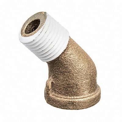 45 Street Elbow Brass 1/4 in NPT MPN:ZUSA-PF-10683