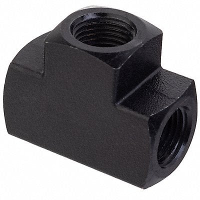 Tee Black Zinc-Plated Brass 1/8 in MPN:ZUSA-PF-9109