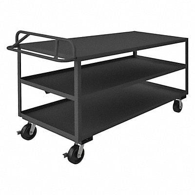 Utility Cart 3 600 lb Steel MPN:RSCE-3072-3-3.6K-TLD-95