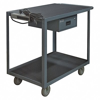 Instrument Cart 1 200 lb Steel MPN:RSIC-2436-2-5PU-95