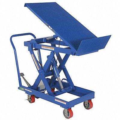 Scissor Lift Cart 500 lb Steel Tilt MPN:CART-500-LT