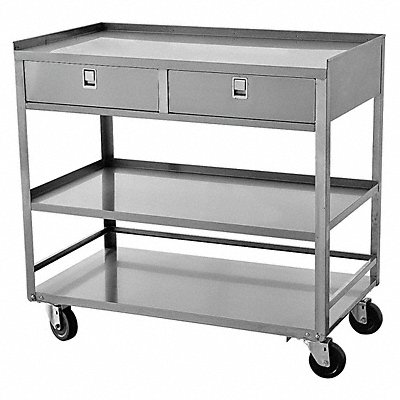 Mobile Wrkstion SS 36 L 20 W 3 Shelf MPN:23AR44