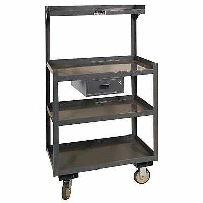 Mobile Wrkstion Steel 30 L 24 W 4 Shelf MPN:PSD-2430-4-D-95