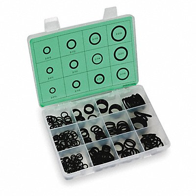 O-Ring Assortment Buna N 200 Pcs 12 Szs MPN:1RGX5