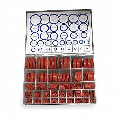 O-Ring Asst Silicone 436 Pcs 36Szs MPN:3CVZ8