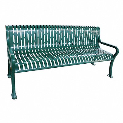 E5608 Outdoor Bench 74 in L 33-1/4 in H Grn MPN:4HUT9