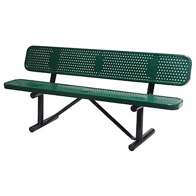 E5610 Outdoor Bench 72 in L 31 in H GRN MPN:4HUU3