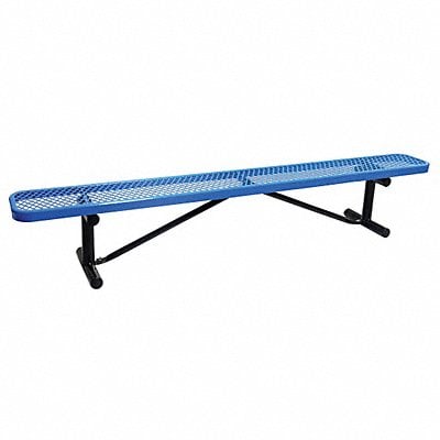 E5613 Outdoor Bench 96 in L 16-3/8 in H BLU MPN:4HUU8