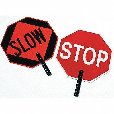 Paddle Sign Stop/Slow Plastic MPN:03-851