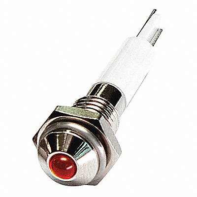 Round Indicator Light Red 12VDC MPN:24M020