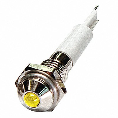 Round Indicator Light Yellow 12VDC MPN:24M021