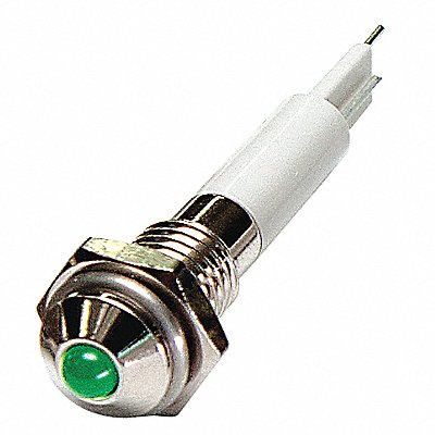 Round Indicator Light Green 12VDC MPN:24M022