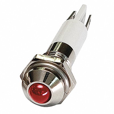 Round Indicator Light Red 12VDC MPN:24M042