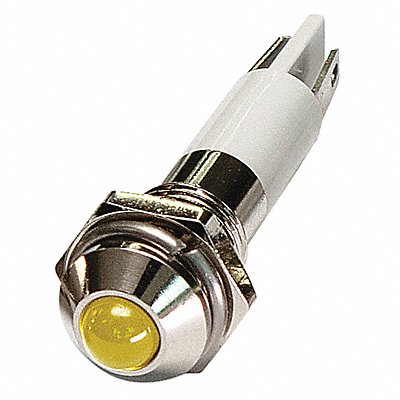 Round Indicator Light Yellow 12VDC MPN:24M043