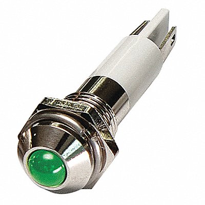 Round Indicator Light Green 12VDC MPN:24M044