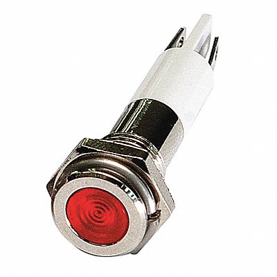 Flat Indicator Light Red 12VDC MPN:24M060