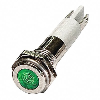 Flat Indicator Light Green 12VDC MPN:24M062