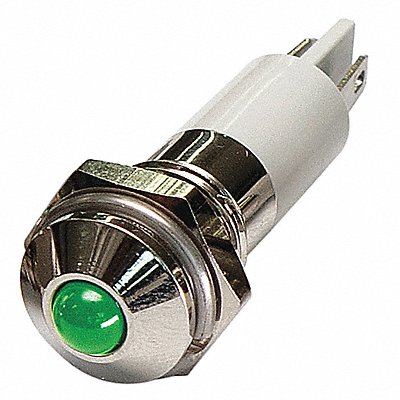 Round Indicator Light Green 12VDC MPN:24M077