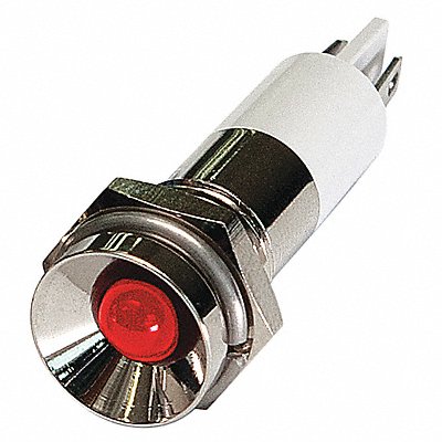 Protrude Indicator Light Red 12VDC MPN:24M084