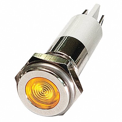 Flat Indicator Light Yellow 12VDC MPN:24M094