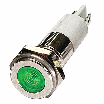 Flat Indicator Light Green 12VDC MPN:24M095