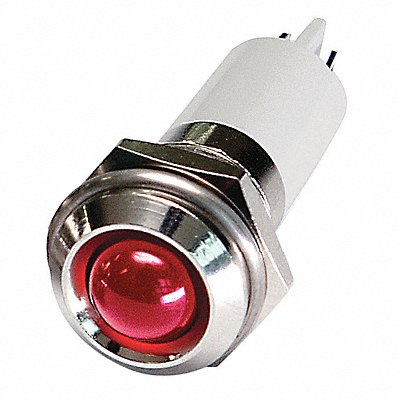 Round Indicator Light Red 12VDC MPN:24M109