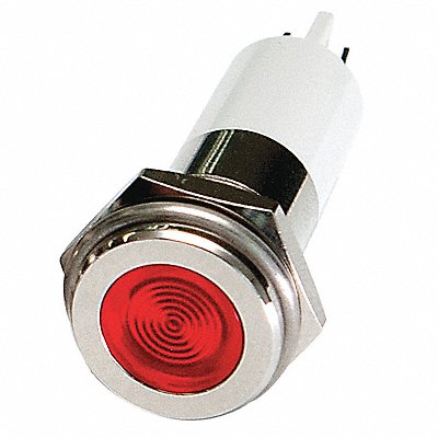 Flat Indicator Light Red 12VDC MPN:24M127