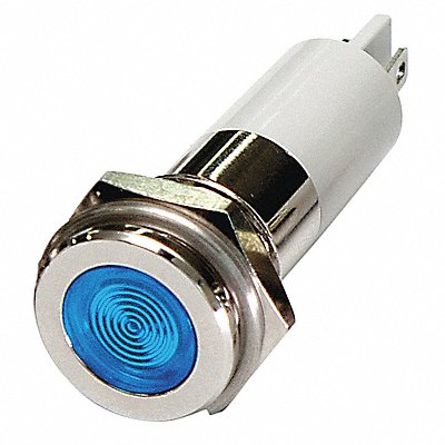 Flat Indicator Light Blue 12VDC MPN:24M130