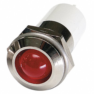 Round Indicator Light Red 12VDC MPN:24M145