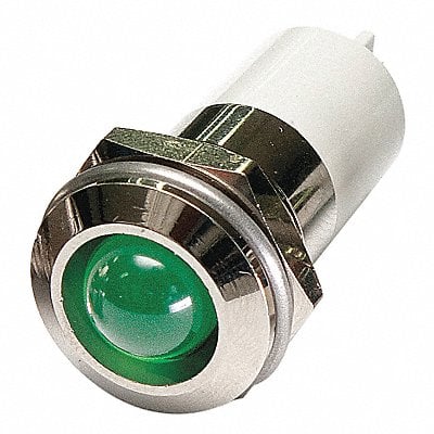 Round Indicator Light Green 12VDC MPN:24M147