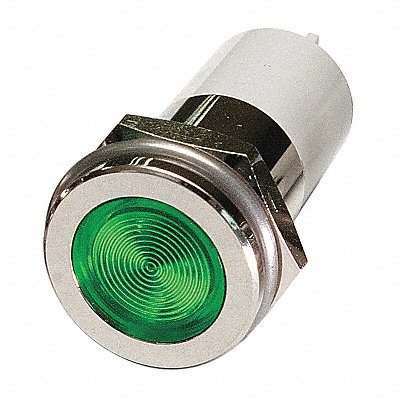 Flat Indicator Light Green 12VDC MPN:24M165