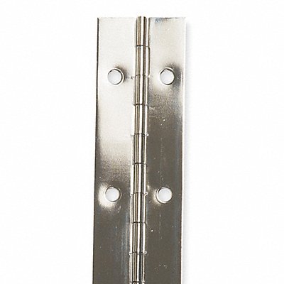 Piano Hinge Nickel 4 ft L 1-1/16 in W MPN:1CAW6