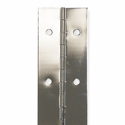 Piano Hinge Bright Nickel 4 ft L 2 in W MPN:1CBJ7