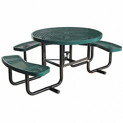 Picnic Table 81 W x63-1/2 D Green MPN:4HUP9