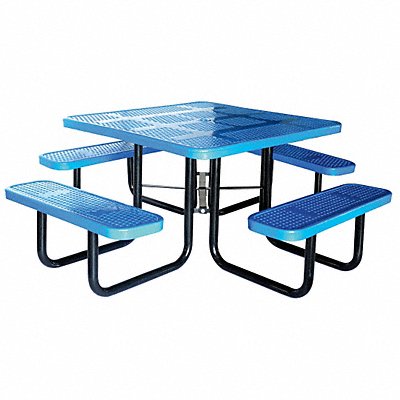 E5614 Picnic Table 80 W x80 D Blue MPN:4HUV1