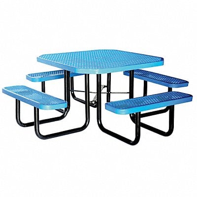 E5616 Picnic Table 80 W x80 D Blue MPN:4HUV5