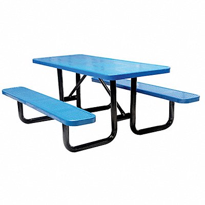 E5618 Picnic Table 72 W x62 D Blue MPN:4HUV9