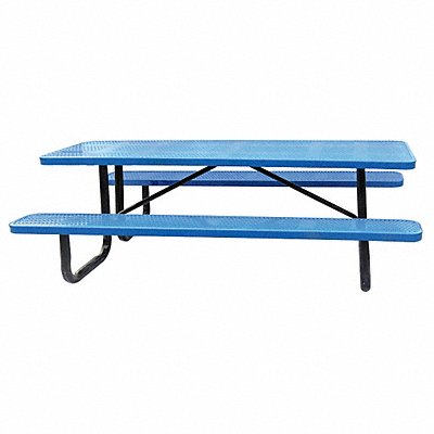 E5619 Picnic Table 96 W x62 D Blue MPN:4HUW2