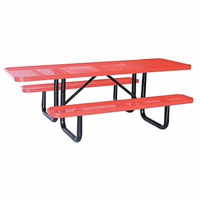 Picnic Table W x96 D Red MPN:4HUX4